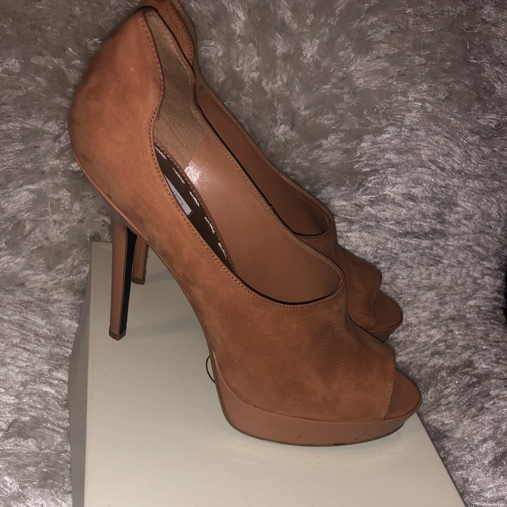 Brown Suede Heels